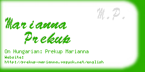 marianna prekup business card